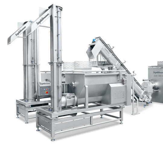 Vertical buffer screw conveyors
